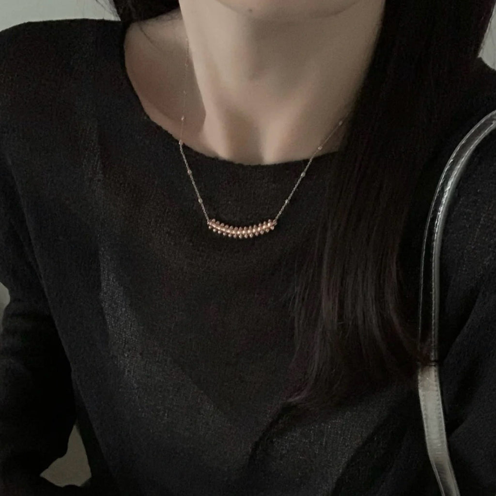 [Raffine]CLASH  SMALL FULL DIAMOND NECKLACE