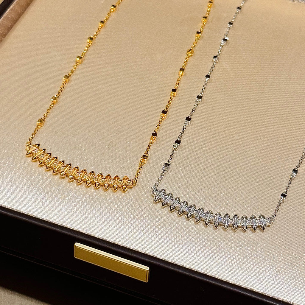 [Raffine]CLASH  SMALL FULL DIAMOND NECKLACE