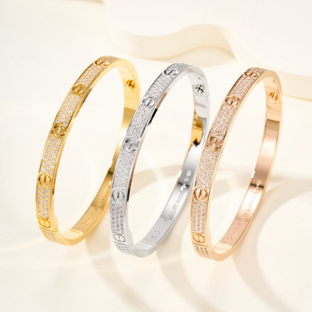 [Raffine]LOVE BRACELET 4.8MM DIAMOND-PAVED