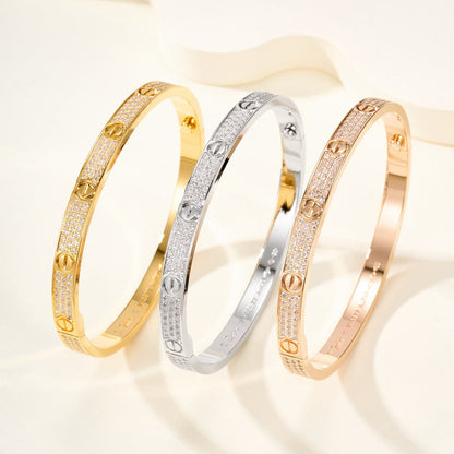 [Raffine]LOVE BRACELET 4.8MM DIAMOND-PAVED
