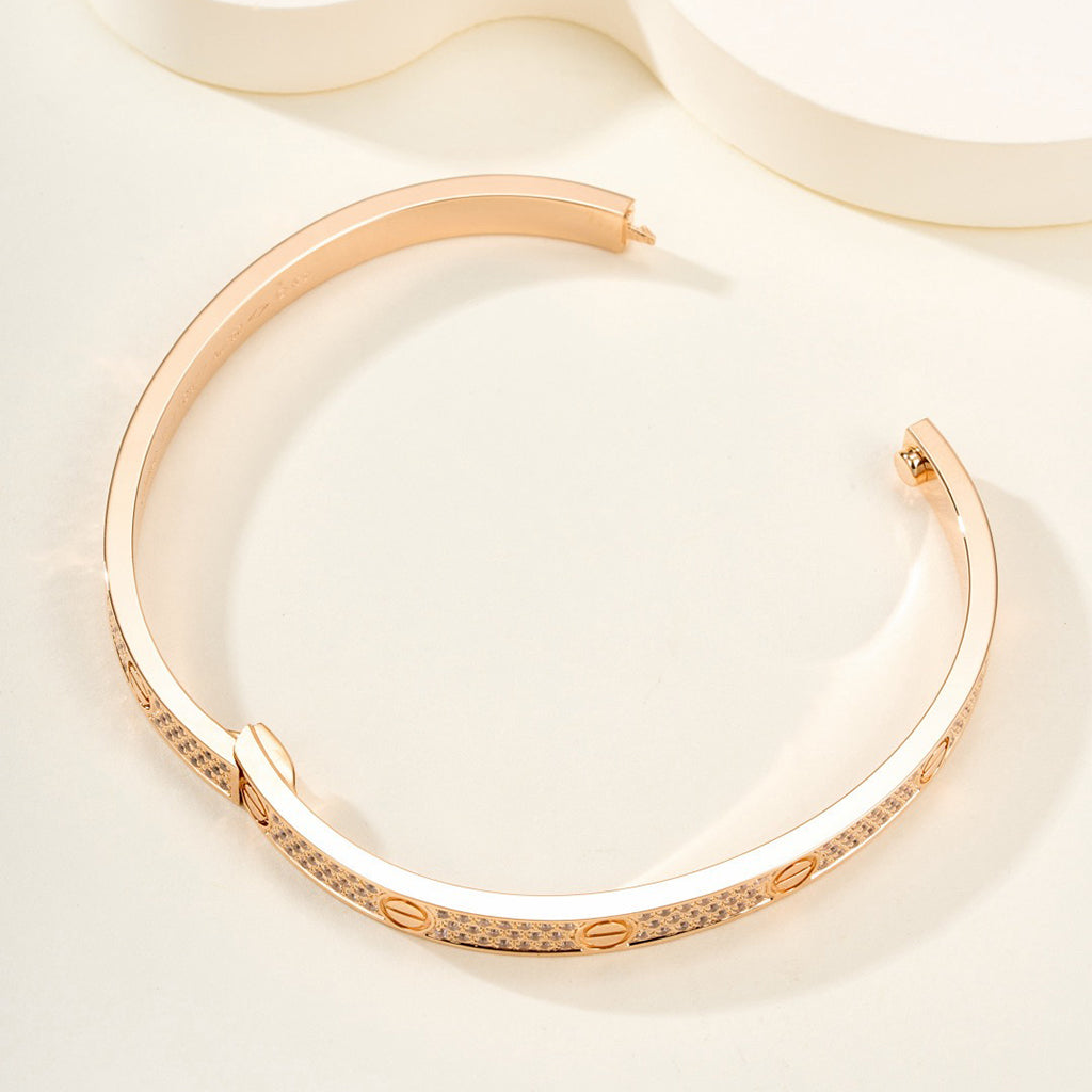 [Raffine]LOVE BRACELET 4.8MM DIAMOND-PAVED