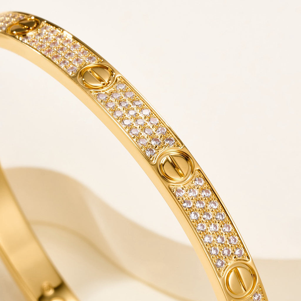 [Raffine]LOVE BRACELET 4.8MM DIAMOND-PAVED