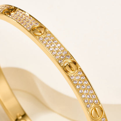 [Raffine]LOVE BRACELET 4.8MM DIAMOND-PAVED