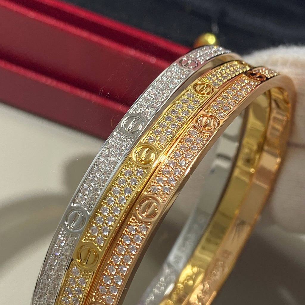 [Raffine]LOVE BRACELET 3.65MM DIAMOND-PAVED