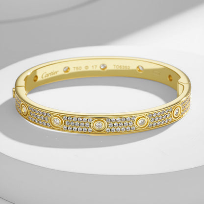 [Raffine]LOVE BRACELET 6.1MM DIAMOND-PAVED 10 BIG DIAMONDS