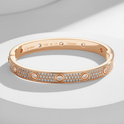 [Raffine]LOVE BRACELET 6.1MM DIAMOND-PAVED 10 BIG DIAMONDS