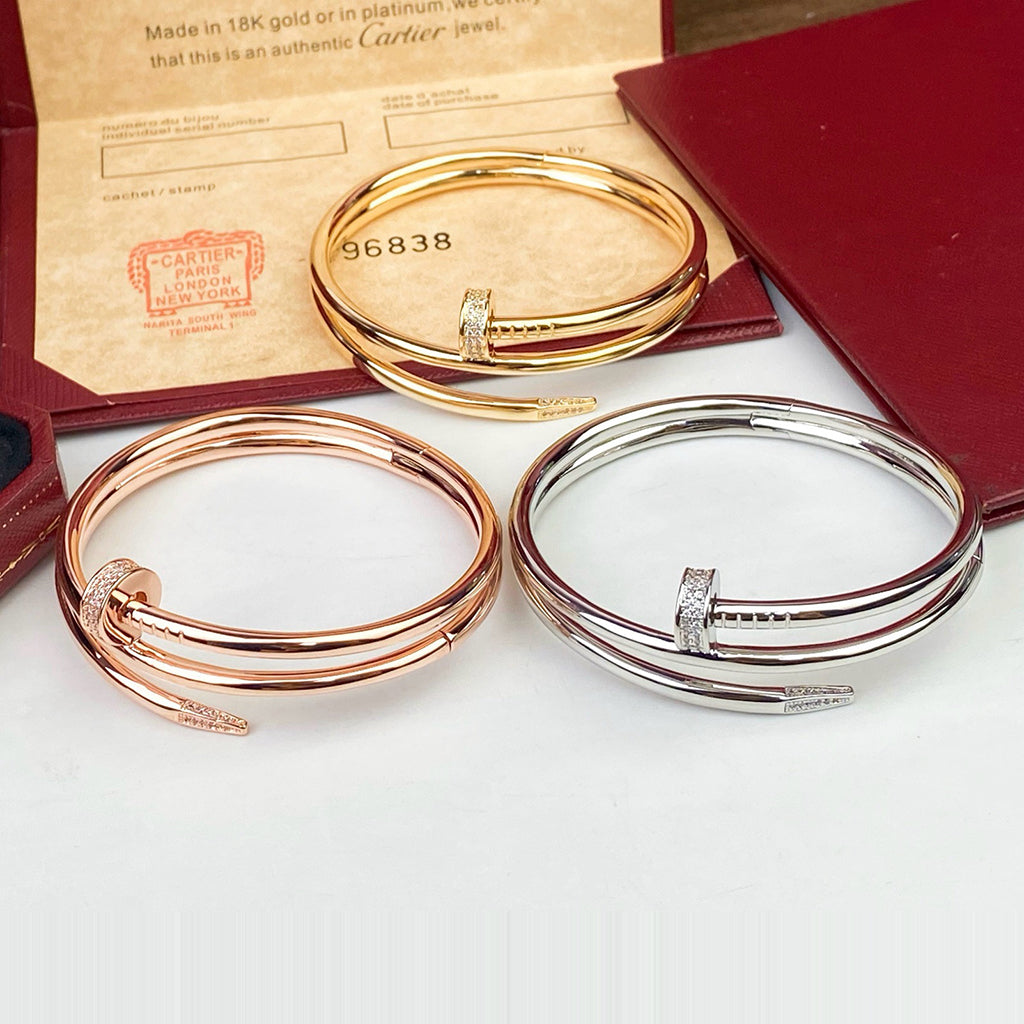 [Raffine]JUSTE BRACELET 3.5MM DOUBLE ROW DIAMOND