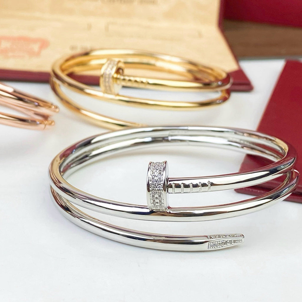 [Raffine]JUSTE BRACELET 3.5MM DOUBLE ROW DIAMOND
