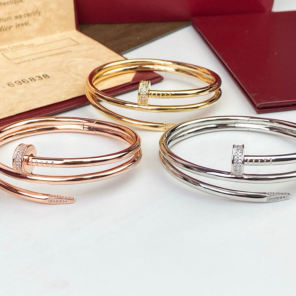 [Raffine]JUSTE BRACELET 3.5MM DOUBLE ROW DIAMOND