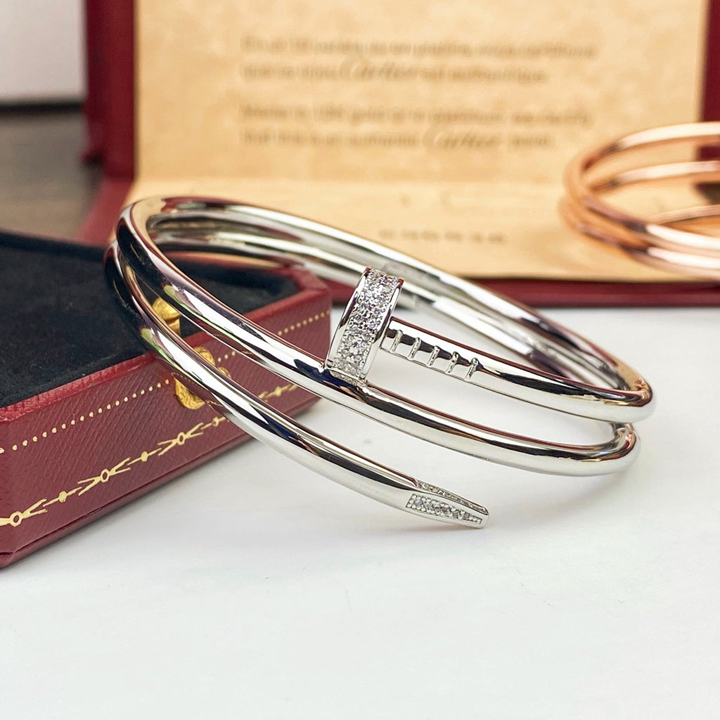 [Raffine]JUSTE BRACELET 3.5MM DOUBLE ROW DIAMOND