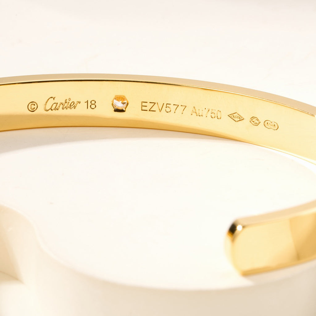 [Raffine]LOVE BRACELET 6.1MM 1 DIAMOND OPEN CUFF