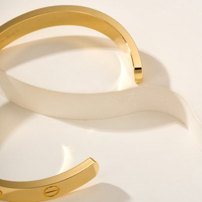 [Raffine]LOVE BRACELET 6.1MM 1 DIAMOND OPEN CUFF