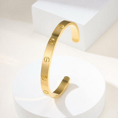 [Raffine]LOVE BRACELET 6.1MM OPEN CUFF