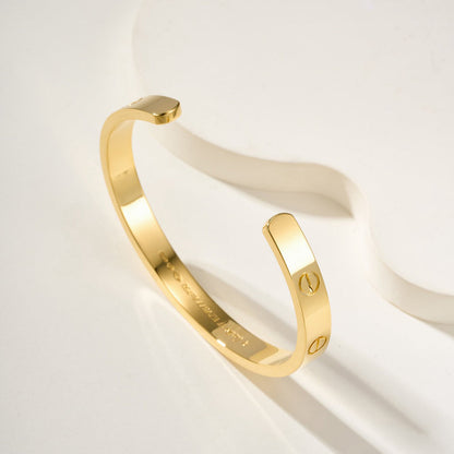 [Raffine]LOVE BRACELET 6.1MM OPEN CUFF