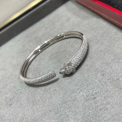 [Raffine]PANTHERE FULL DIAMOND OPEN BRACELET