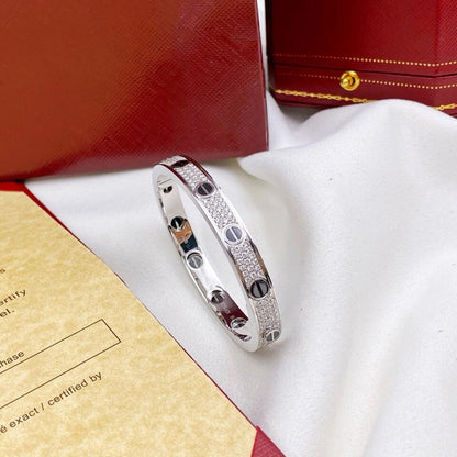 [Raffine]LOVE BRACELET 6.1MM DIAMOND-PAVED CERAMIC
