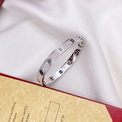 [Raffine]LOVE BRACELET 6.1MM DIAMOND-PAVED CERAMIC