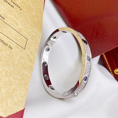 [Raffine]LOVE BRACELET 6.1MM DIAMOND-PAVED CERAMIC