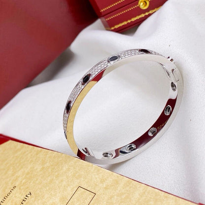 [Raffine]LOVE BRACELET 6.1MM DIAMOND-PAVED CERAMIC