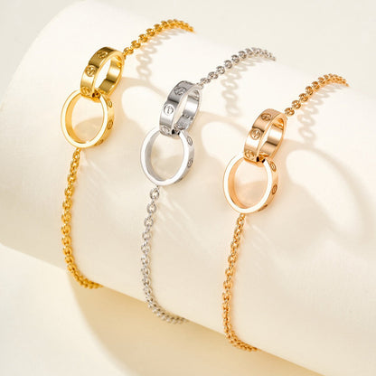 [Raffine]LOVE BRACELET DOUBLE RING