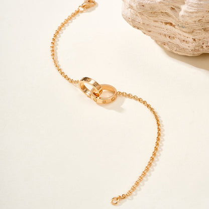 [Raffine]LOVE BRACELET DOUBLE RING
