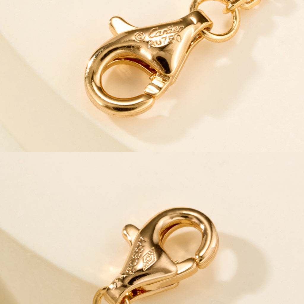 [Raffine]LOVE DOUBLE RING FULL DIAMOND BRACELET