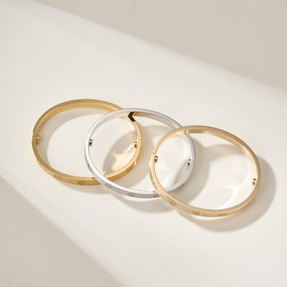 [Raffine]LOVE BRACELET 6.1MM BRUSHED