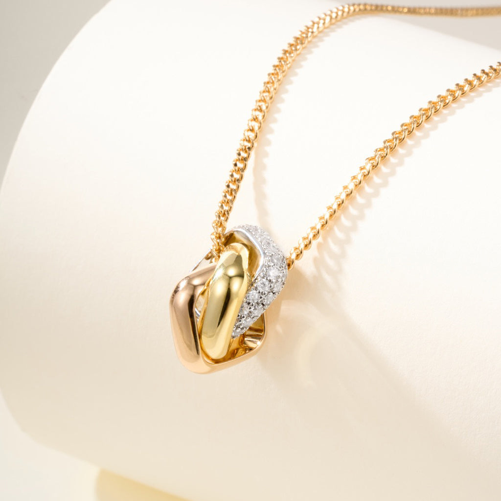 [Raffine]TRINITY CUSHION NECKLACE COLLECTION