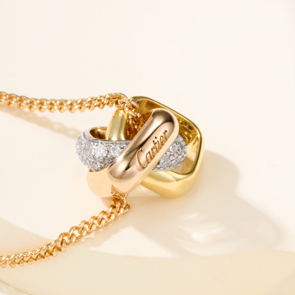 [Raffine]TRINITY CUSHION NECKLACE COLLECTION
