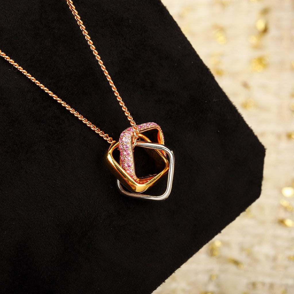 [Raffine]TRINITY CUSHION NECKLACE COLLECTION