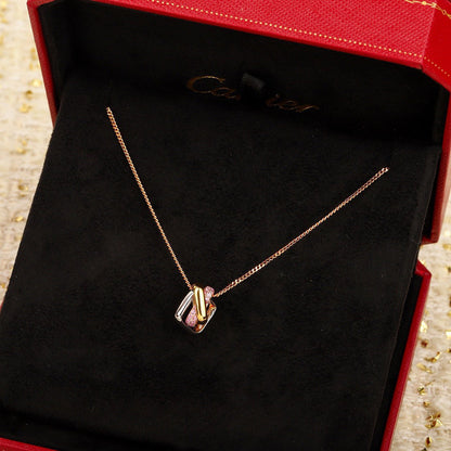 [Raffine]TRINITY CUSHION NECKLACE COLLECTION