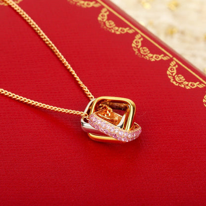 [Raffine]TRINITY CUSHION NECKLACE COLLECTION