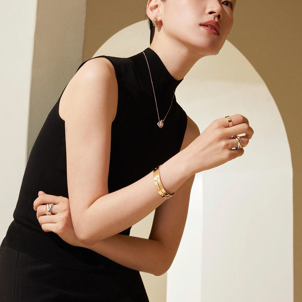 [Raffine]TRINITY CUSHION NECKLACE COLLECTION