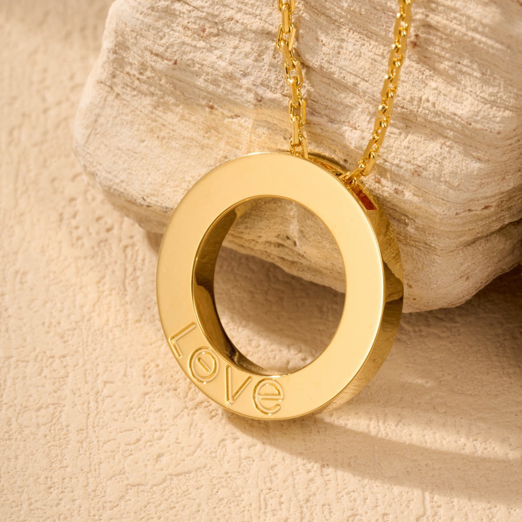 [Raffine]LOVE NECKLACE 16MM  FULL DIAMOND