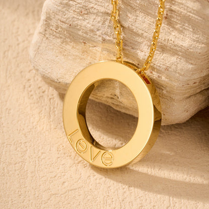 [Raffine]LOVE NECKLACE 16MM  FULL DIAMOND