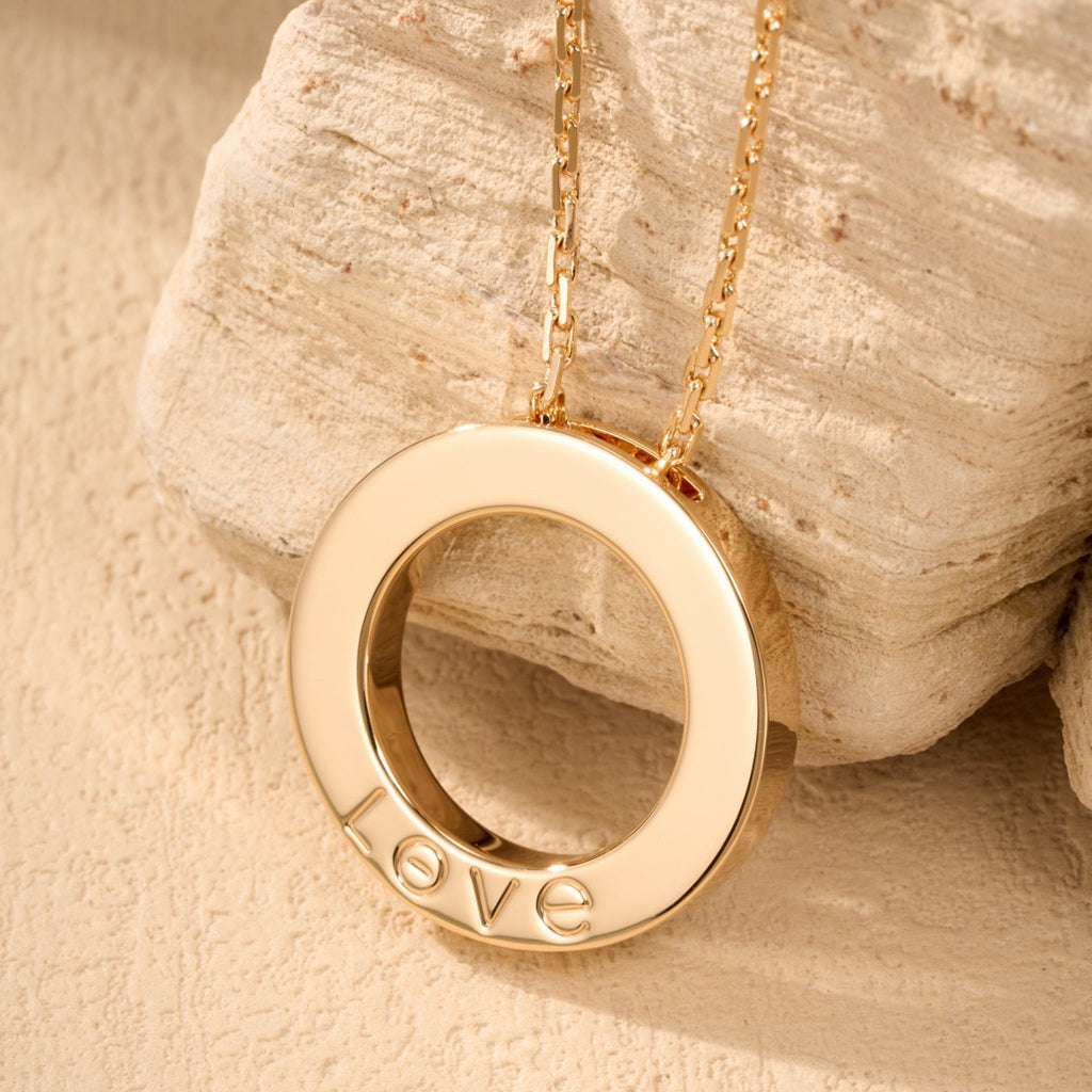 [Raffine]LOVE NECKLACE 16MM  FULL DIAMOND
