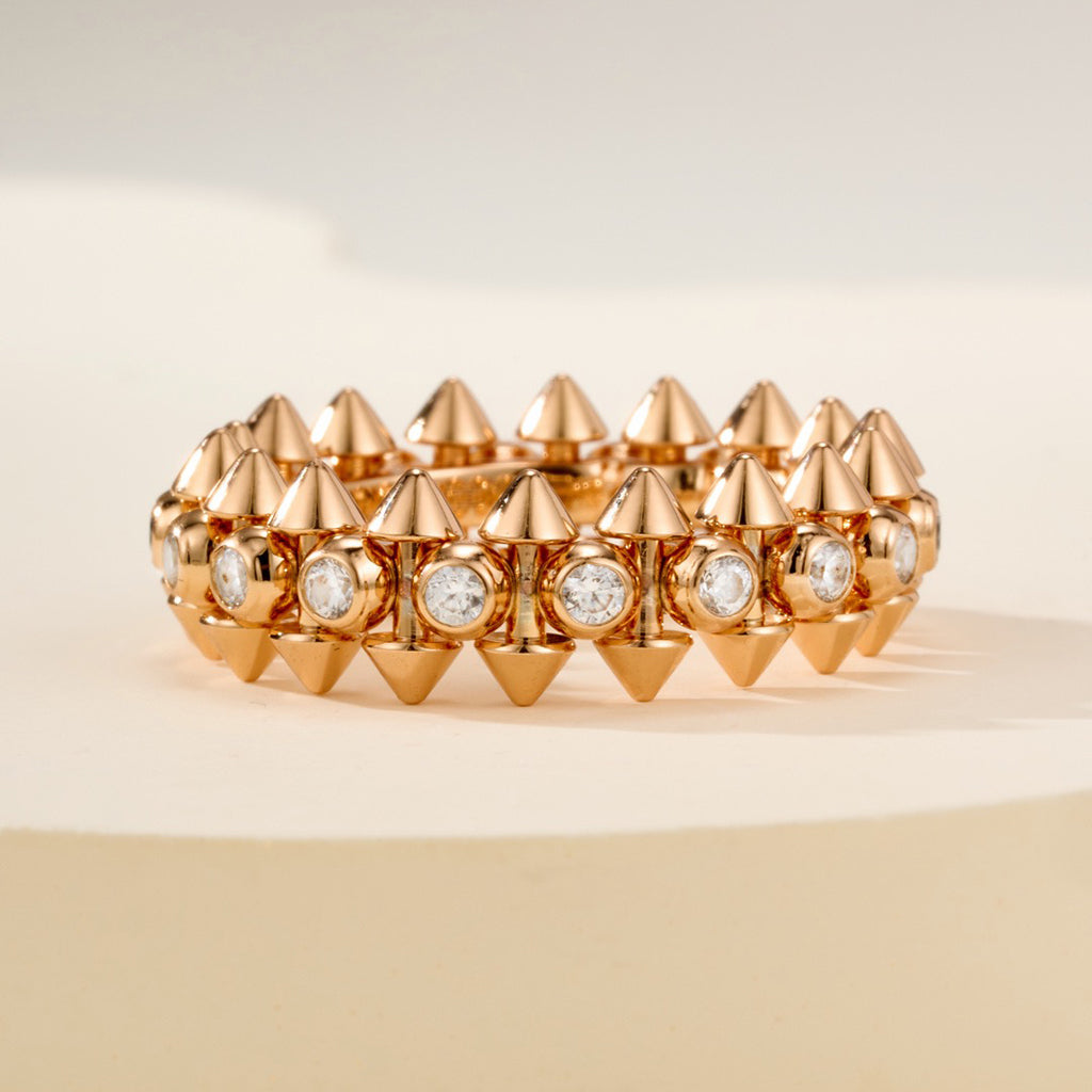 [Raffine]CLASH 6.8MM DIAMOND MEDIUM RING