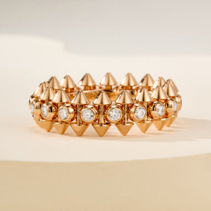 [Raffine]CLASH 6.8MM DIAMOND MEDIUM RING