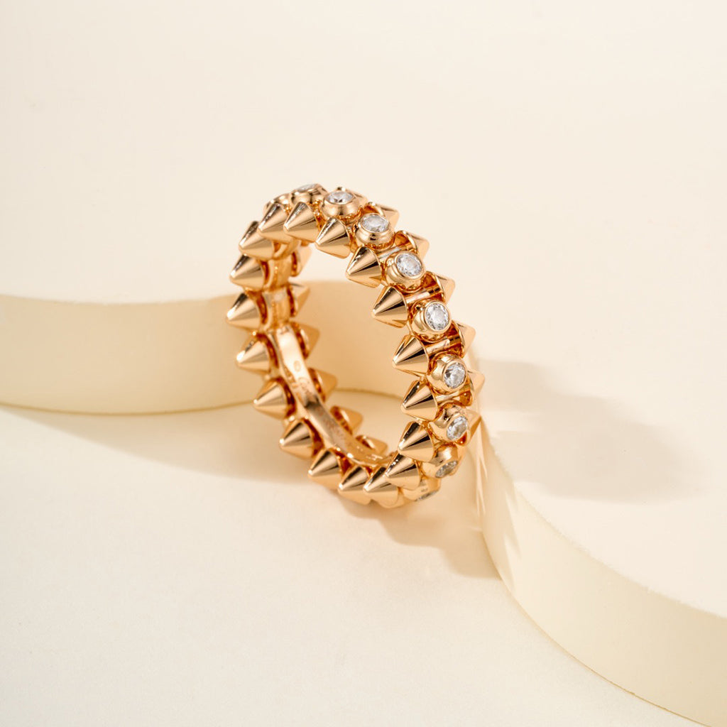 [Raffine]CLASH 6.8MM DIAMOND MEDIUM RING