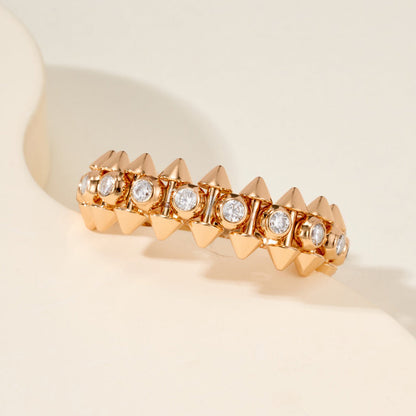 [Raffine]CLASH 6.8MM DIAMOND MEDIUM RING