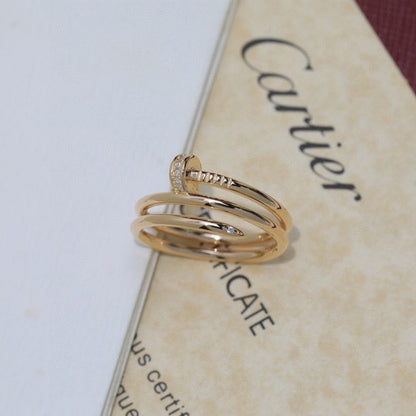 [Raffine]JUSTE RING 4.8MM HALF DIAMOND