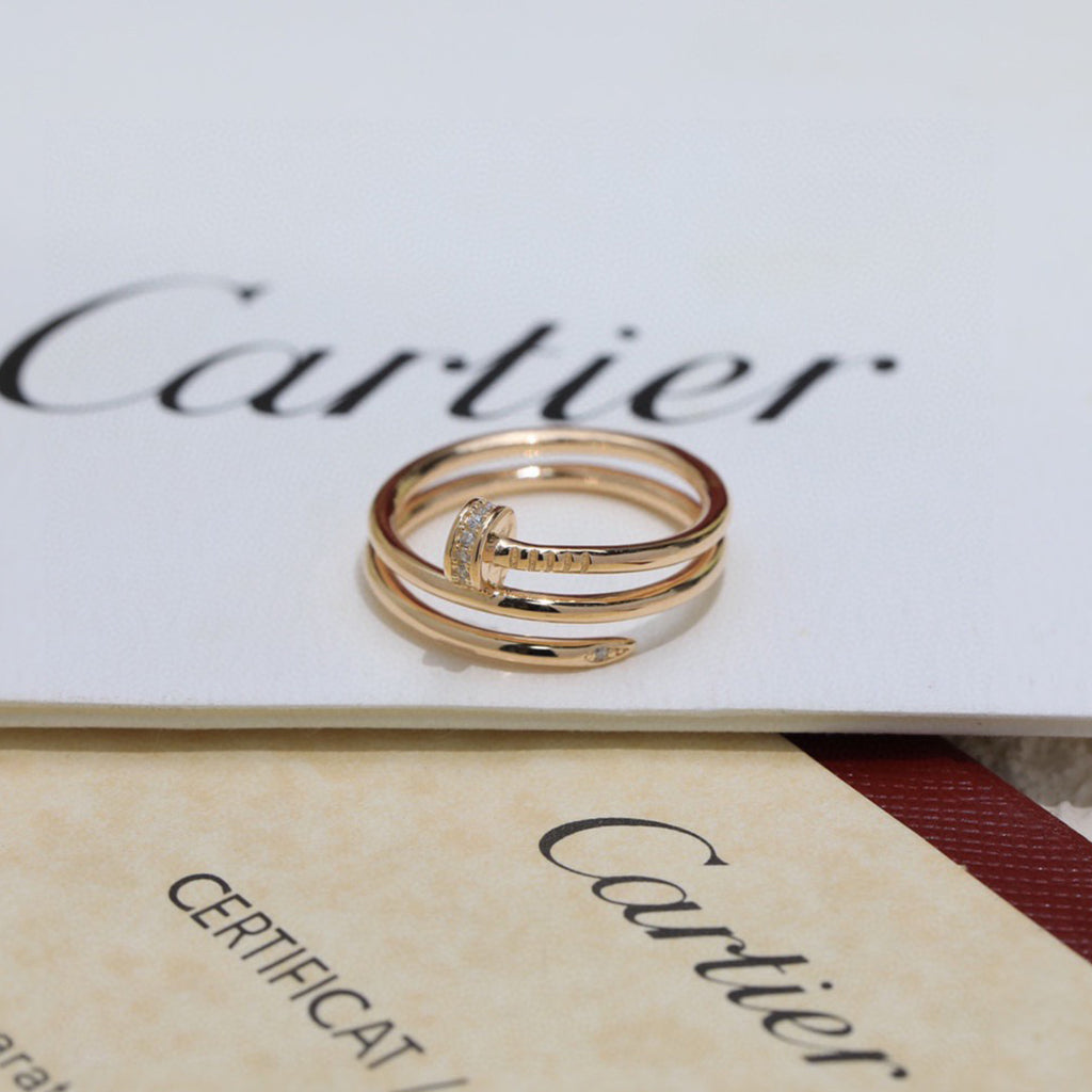 [Raffine]JUSTE RING 4.8MM HALF DIAMOND