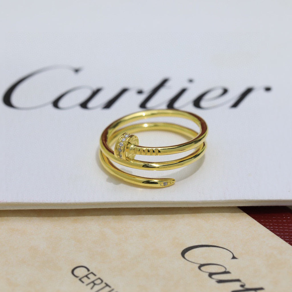 [Raffine]JUSTE RING 4.8MM HALF DIAMOND