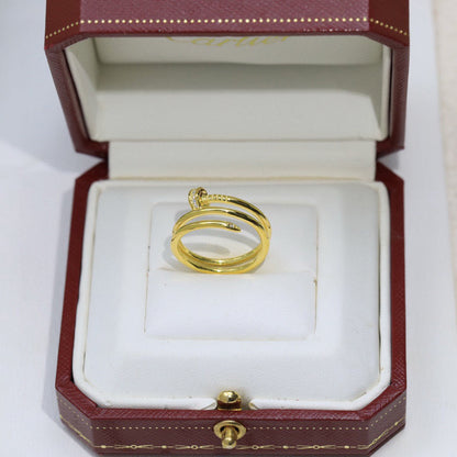 [Raffine]JUSTE RING 4.8MM HALF DIAMOND