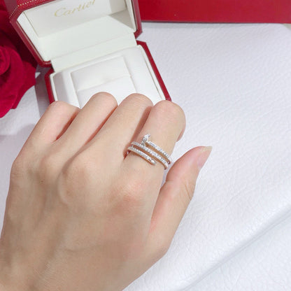 [Raffine]JUSTE RING 4.8MM FULL DIAMOND
