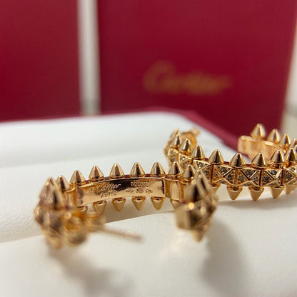 [Raffine]CLASH 6.4MM FULL DIAMOND SMALL EARRINGS