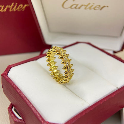 [Raffine]CLASH 6.4MM SMALL FULL DIAMOND RING