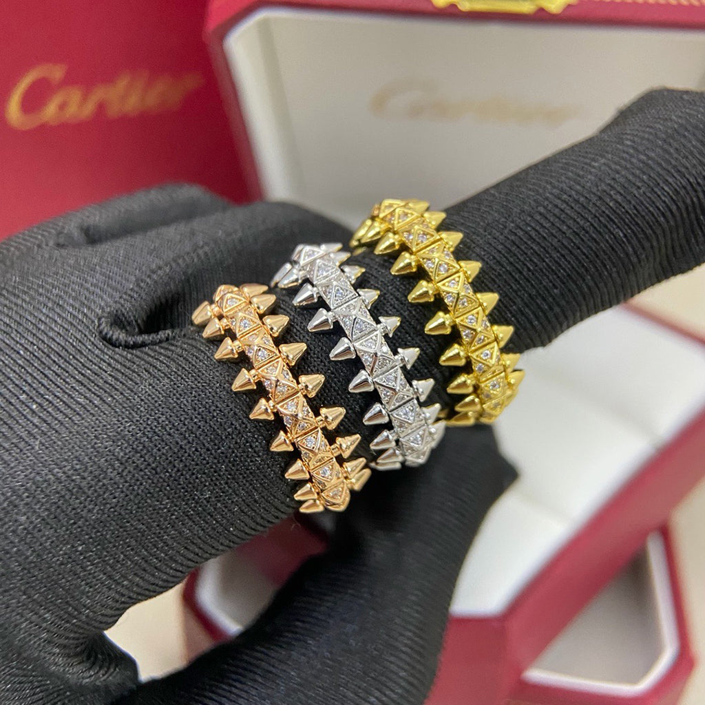 [Raffine]CLASH 6.4MM SMALL FULL DIAMOND RING