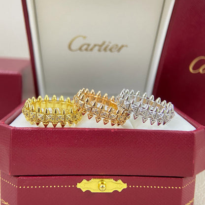 [Raffine]CLASH 6.4MM SMALL FULL DIAMOND RING