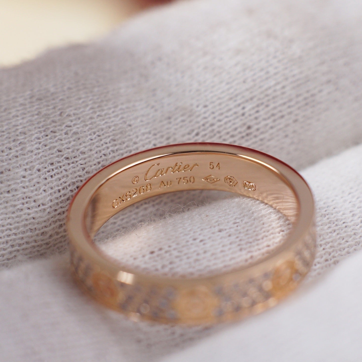 [Raffine]LOVE RING 4.0MM DIAMOND PAVED